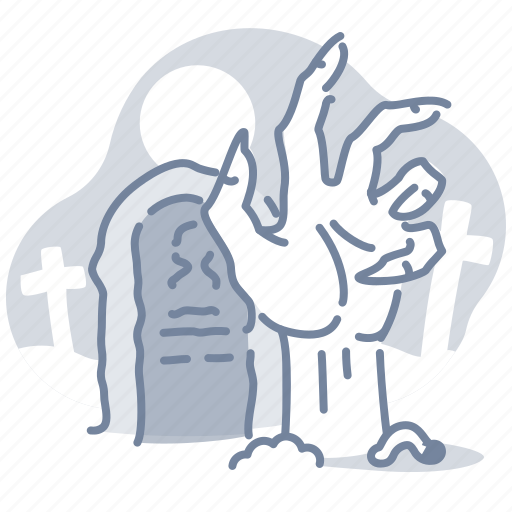 Halloween, hand, tomb, zombie icon - Download on Iconfinder