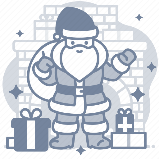 Santa, claus, gifts, xmas icon - Download on Iconfinder