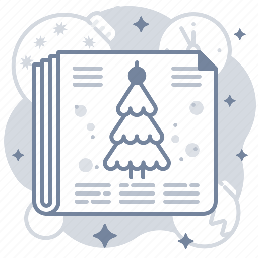 Xmas, tree, newspaper, news icon - Download on Iconfinder