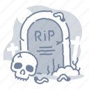 dead, halloween, grave, rip