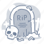 dead, halloween, grave, rip 