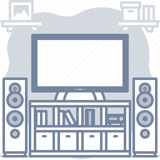 Interior, living, room, tv icon - Download on Iconfinder