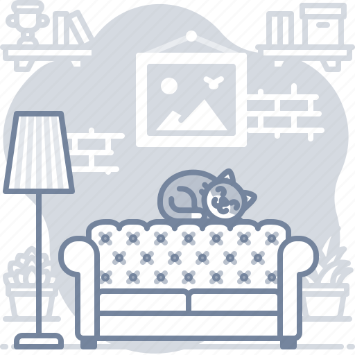 Interior, living, room, couch icon - Download on Iconfinder
