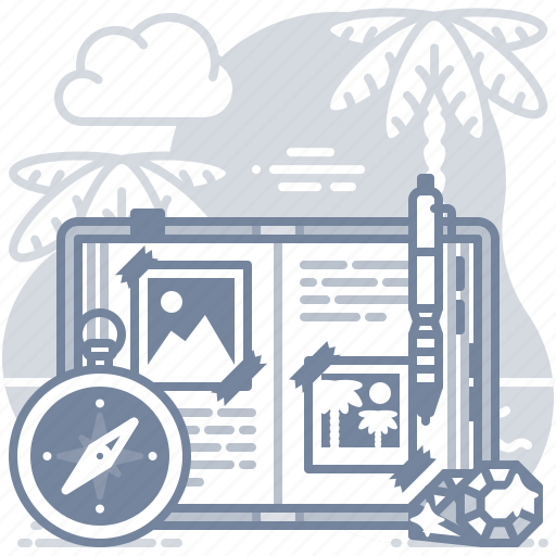 Travel, journal, book, adventure icon - Download on Iconfinder