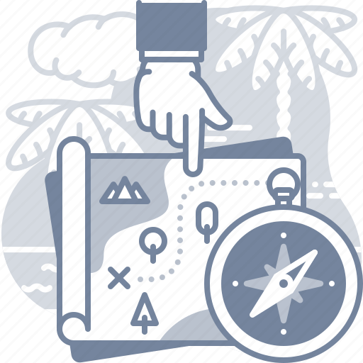 Treasure, map, location, travel icon - Download on Iconfinder