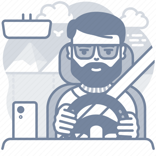 Driver, ride, male, car icon - Download on Iconfinder