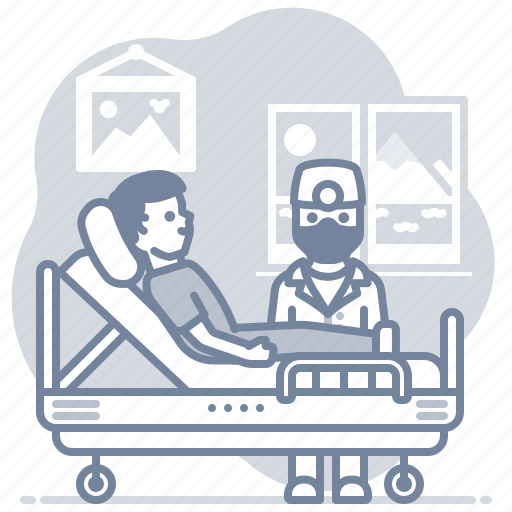 Hospital, bed, patient, doctor icon - Download on Iconfinder