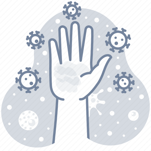 Dirty, corona, hand, virus icon - Download on Iconfinder