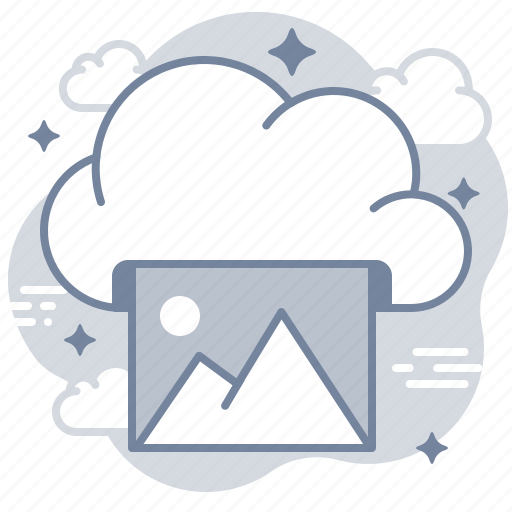 Cloud, printer, image, photo icon - Download on Iconfinder