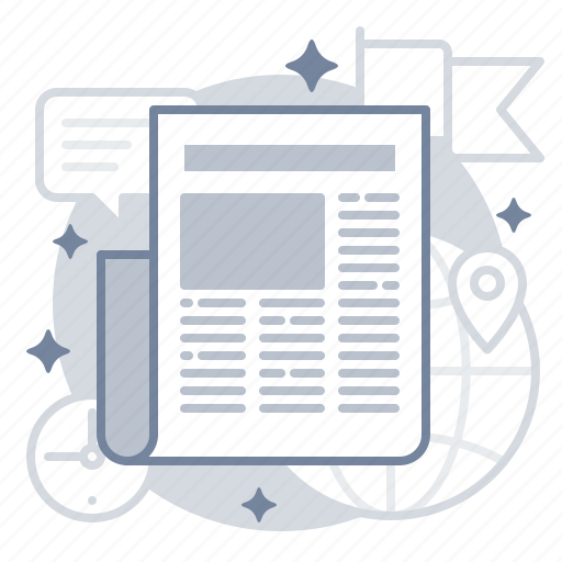 News, newspaper, global icon - Download on Iconfinder