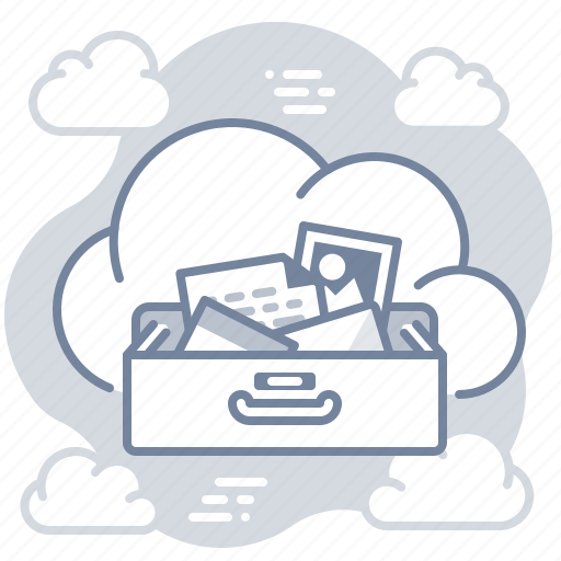 Cloud, data, storage, drawer icon - Download on Iconfinder