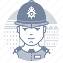 police, man, london, avatar