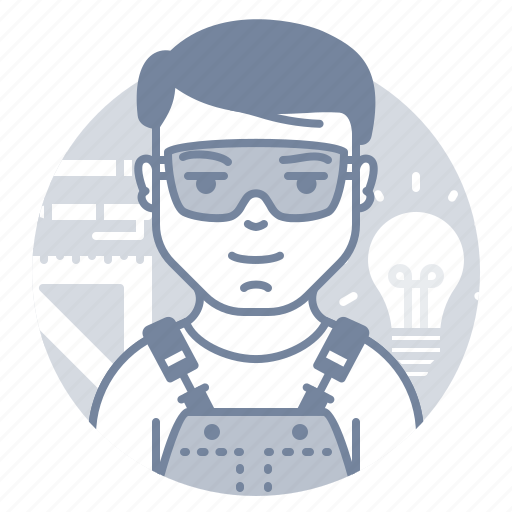 Electric, engineer, man, avatar icon - Download on Iconfinder