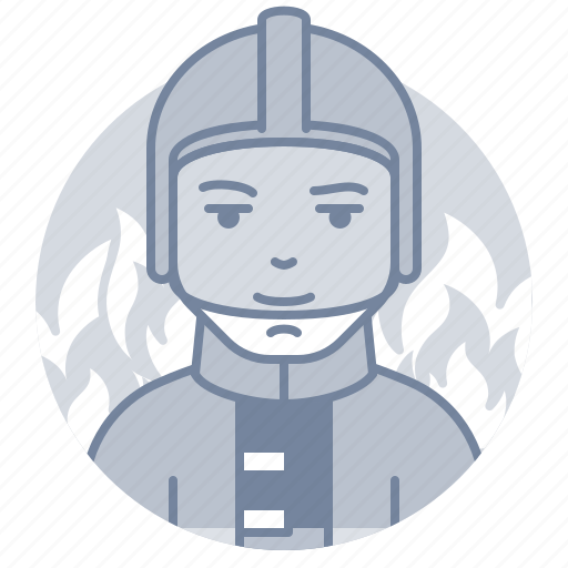 Fire, firefighter, man, avatar icon - Download on Iconfinder