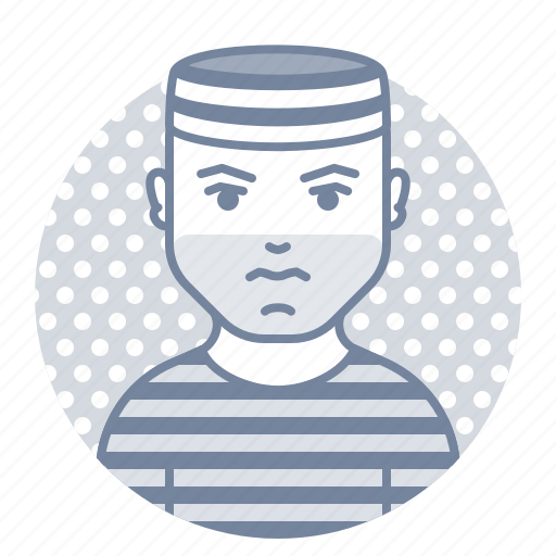 Prisoner, criminal, man, avatar icon - Download on Iconfinder