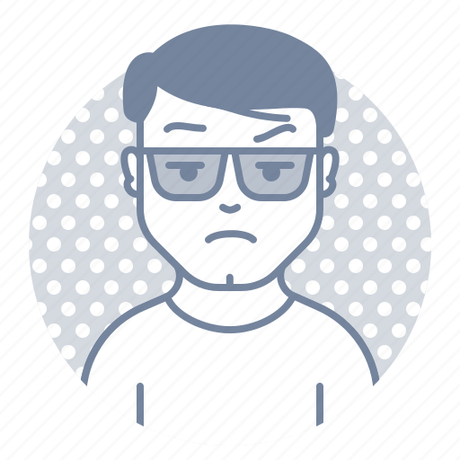 Man, glasses, smirks icon - Download on Iconfinder
