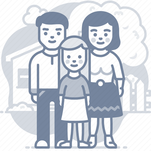 Family, daughter, mother, father icon - Download on Iconfinder