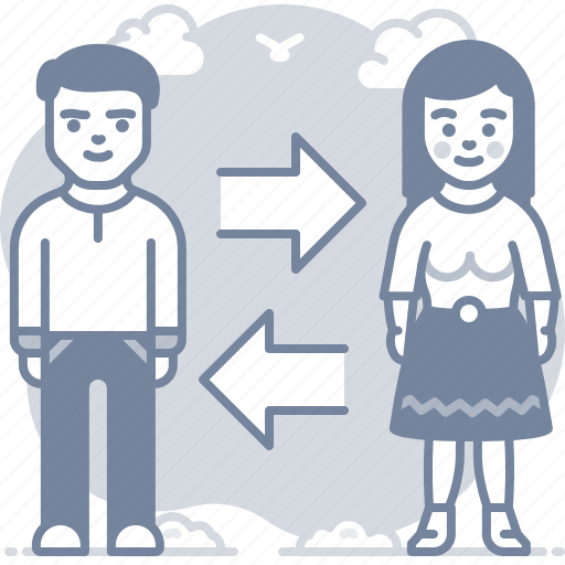 Transfer, woman, man, exchange icon - Download on Iconfinder