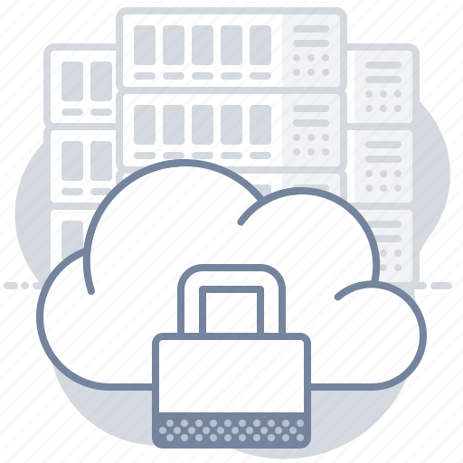 Cloud, secure, lock, servers icon - Download on Iconfinder
