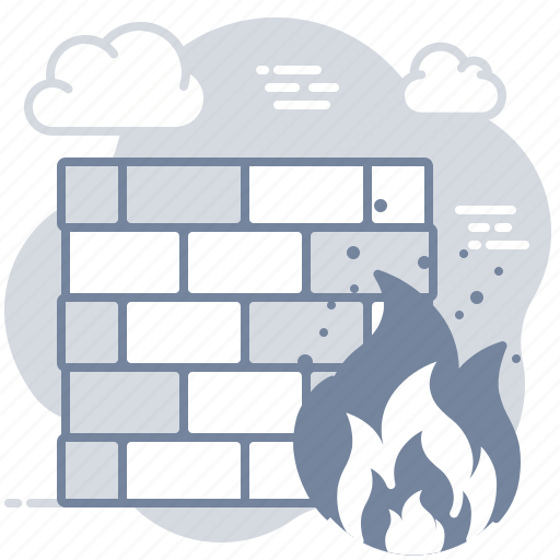 Wall, fire, security, firewall icon - Download on Iconfinder