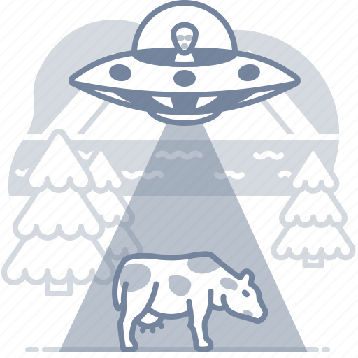 Ufo, cow, abduction, space icon - Download on Iconfinder