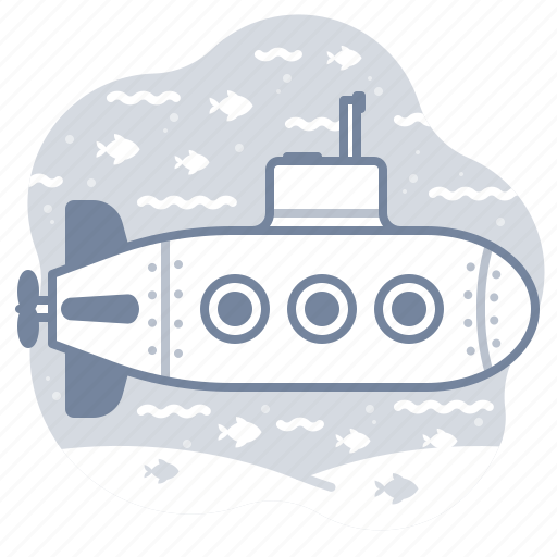 Submarine, water, yellow, underwater icon - Download on Iconfinder