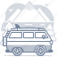minivan, van, hippy, retro, vacation 