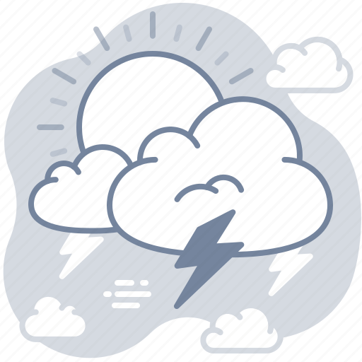 Weather, thunder, lightning, clouds icon - Download on Iconfinder