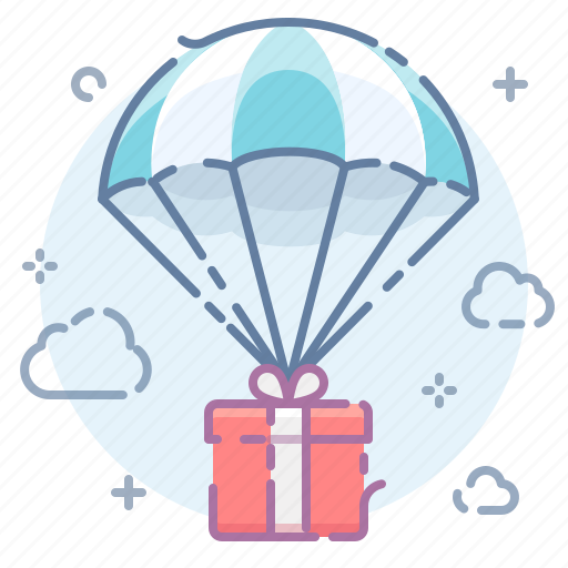 Delivery, parachute, box icon - Download on Iconfinder
