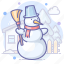 broom, snowman 