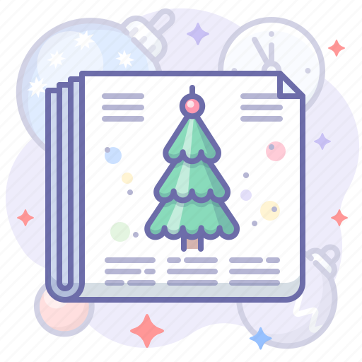 Newspaper, tree, christmas icon - Download on Iconfinder