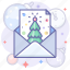 mail, tree, christmas 