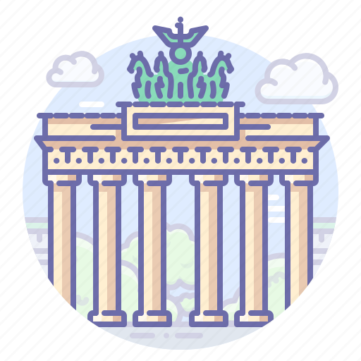 Berlin, gate, germany, landmark icon - Download on Iconfinder