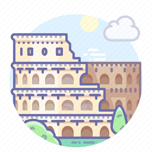 Colosseum, italy, landmark icon - Download on Iconfinder