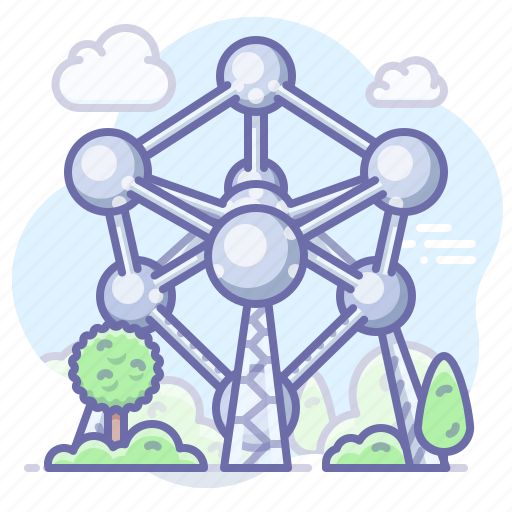 Atomium, belgium, landmark icon - Download on Iconfinder