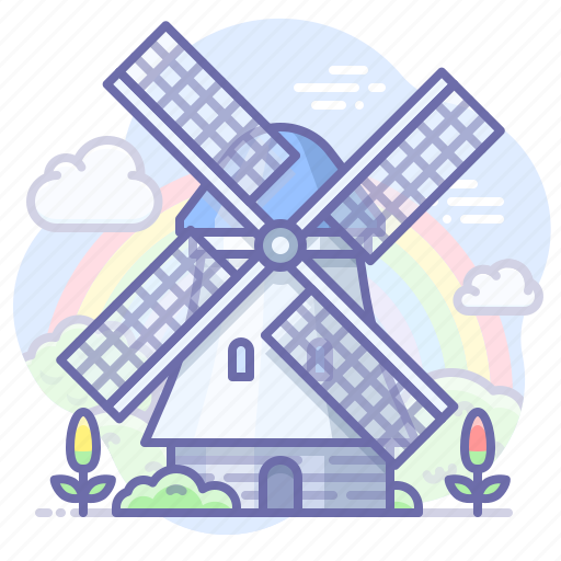 Holland, windmill, landmark icon - Download on Iconfinder