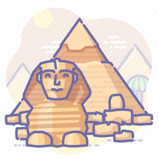 Egypt, khafre, pyramid, landmark icon - Download on Iconfinder