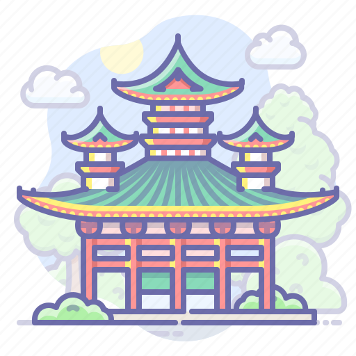 Heian, japan, shrine, landmark icon - Download on Iconfinder