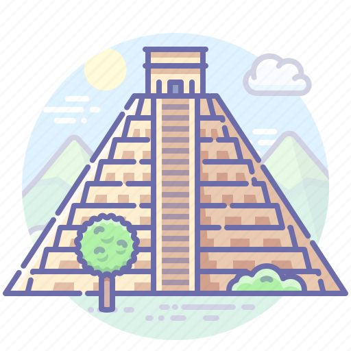 Kukulcan, mexico, pyramid, landmark icon - Download on Iconfinder