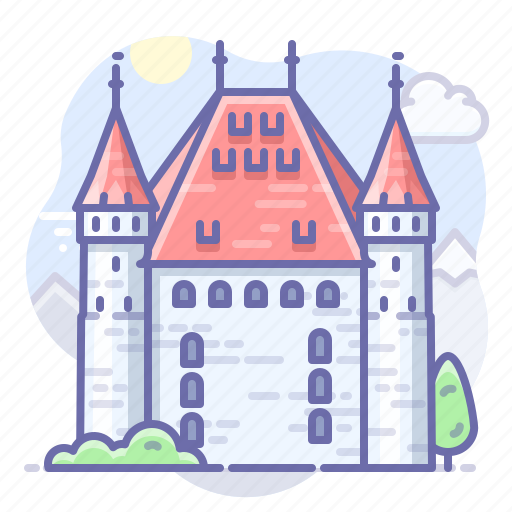 Castle, switzerland, thun, landmark icon - Download on Iconfinder