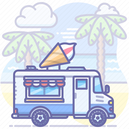 Cream, food, ice, truck icon - Download on Iconfinder