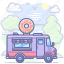 donut, food, sweet, truck 