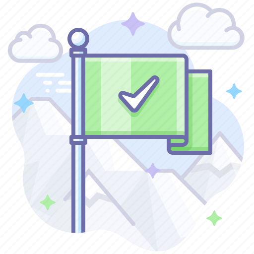 Achievement, done, flag, goal icon - Download on Iconfinder