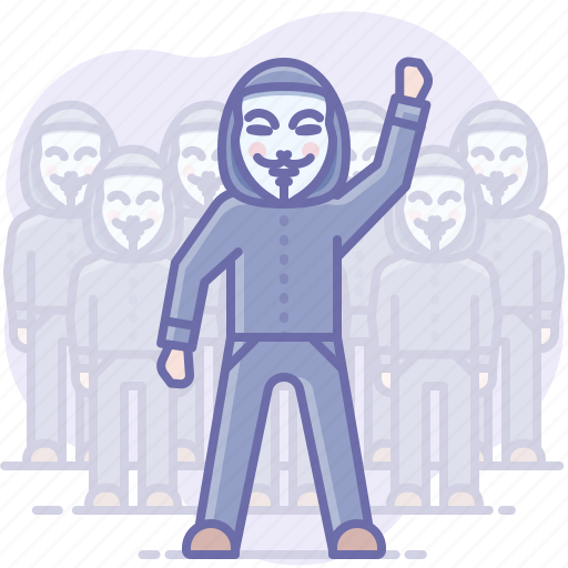 Anonymous, hacker, meeting, opposition icon - Download on Iconfinder