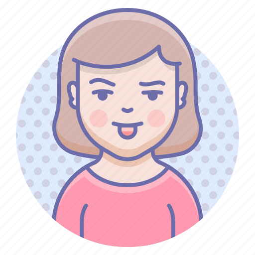 Playful, tongue, girl icon - Download on Iconfinder