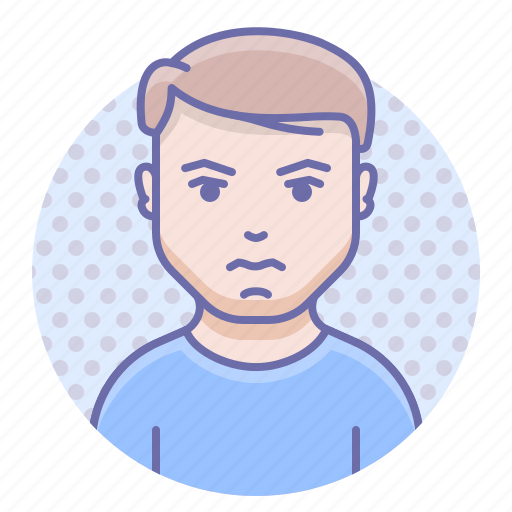 Angry, annoyed, man icon - Download on Iconfinder