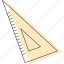 triangle, ruler 