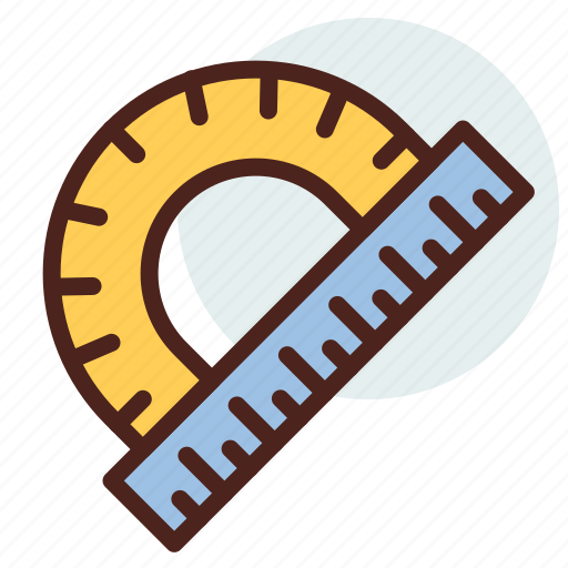 Education, learn, measure, protractor, ruller icon - Download on Iconfinder
