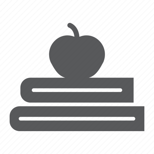 Apple, book, books, education, knowledge, school icon - Download on Iconfinder