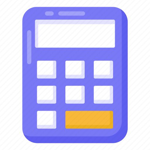 Calculator, number cruncher, digital calculator, totalizer, adding device icon - Download on Iconfinder